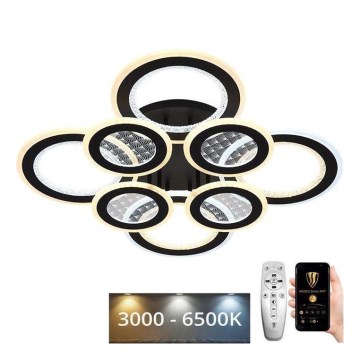 Dimbar LED ytmonterad ljuskrona LED/200W/230V 3000-6500K + fjärrkontroll