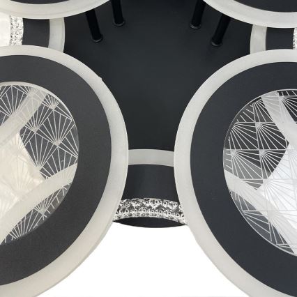 Dimbar LED ytmonterad ljuskrona LED/200W/230V 3000-6500K + fjärrkontroll