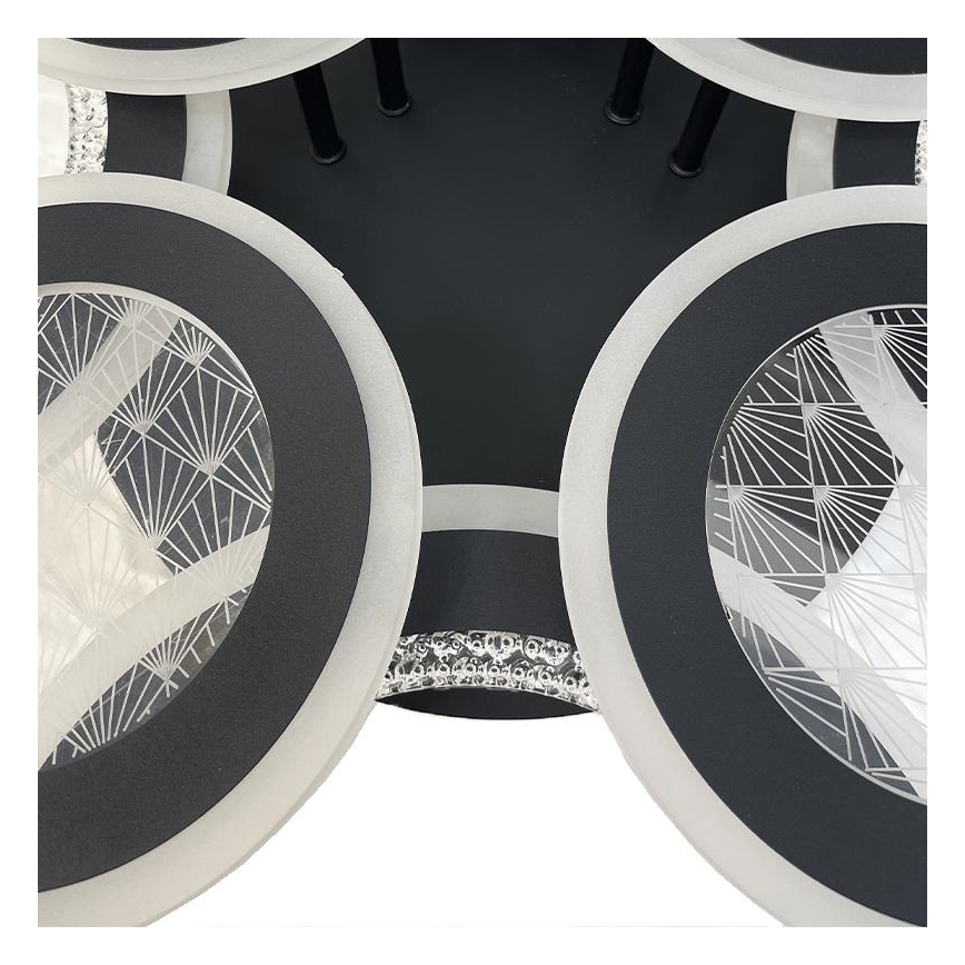 Dimbar LED ytmonterad ljuskrona LED/200W/230V 3000-6500K + fjärrkontroll