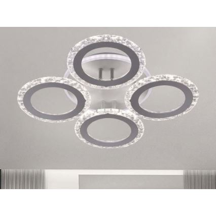 Dimbar LED ytmonterad ljuskrona LED/55W/230V 3000-6500K + fjärrkontroll