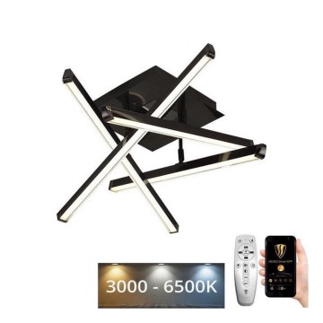 Dimbar LED ytmonterad ljuskrona LED/60W/230V 3000-6500K + fjärrkontroll