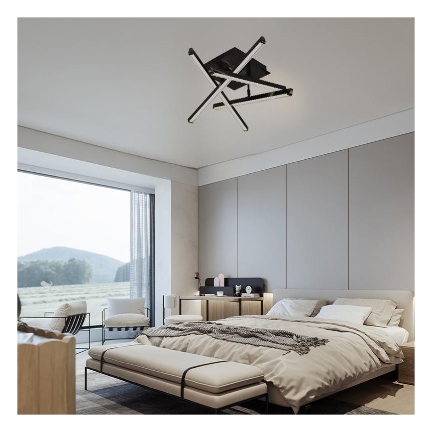 Dimbar LED ytmonterad ljuskrona LED/60W/230V 3000-6500K + fjärrkontroll