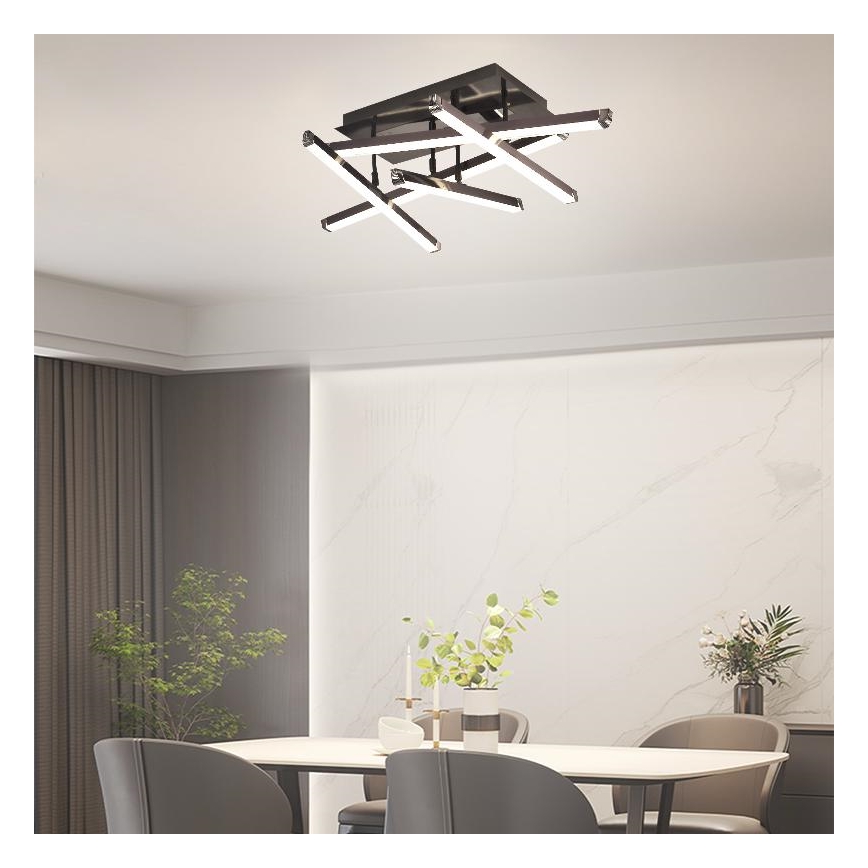 Dimbar LED ytmonterad ljuskrona LED/60W/230V 3000-6500K + fjärrkontroll