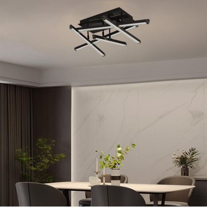 Dimbar LED ytmonterad ljuskrona LED/60W/230V 3000-6500K + fjärrkontroll