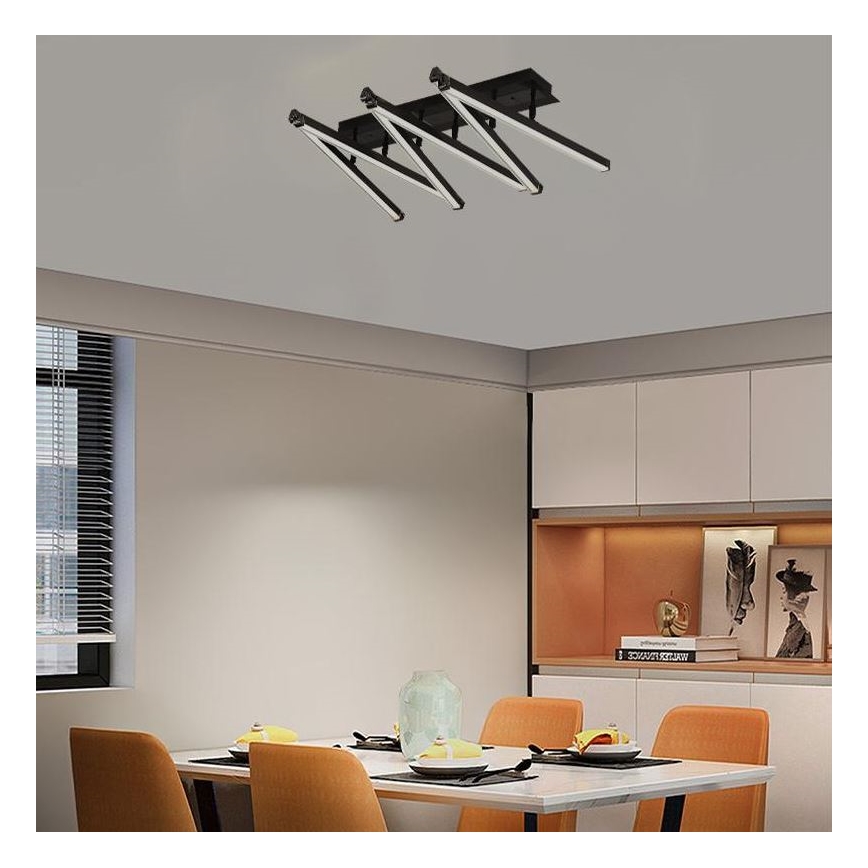 Dimbar LED ytmonterad ljuskrona LED/75W/230V 3000-6500K + fjärrkontroll