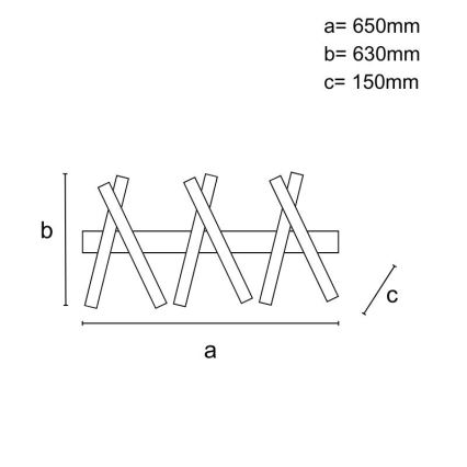 Dimbar LED ytmonterad ljuskrona LED/75W/230V 3000-6500K + fjärrkontroll