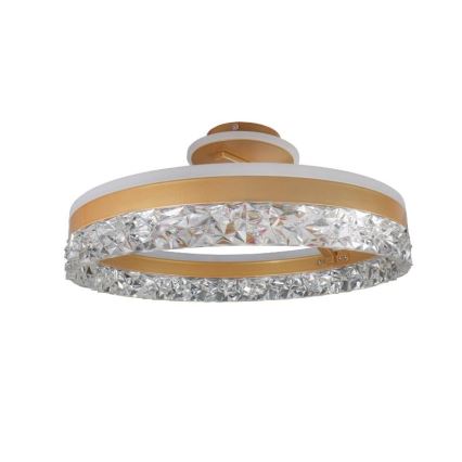 Dimbar LED ytmonterad ljuskrona LED/86W/230V 3000-6500K guld + fjärrkontroll