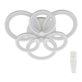 Dimbar LED ytmonterad ljuskrona SIENA LED/72W/230V vit + fjärrkontroll