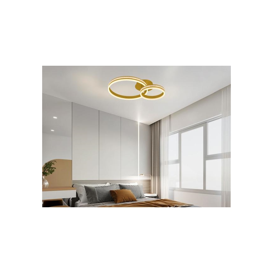 Dimbar LED-ytmonterad taklampa, 110 W, 230 V, 3000–6500 K – med fjärrkontroll