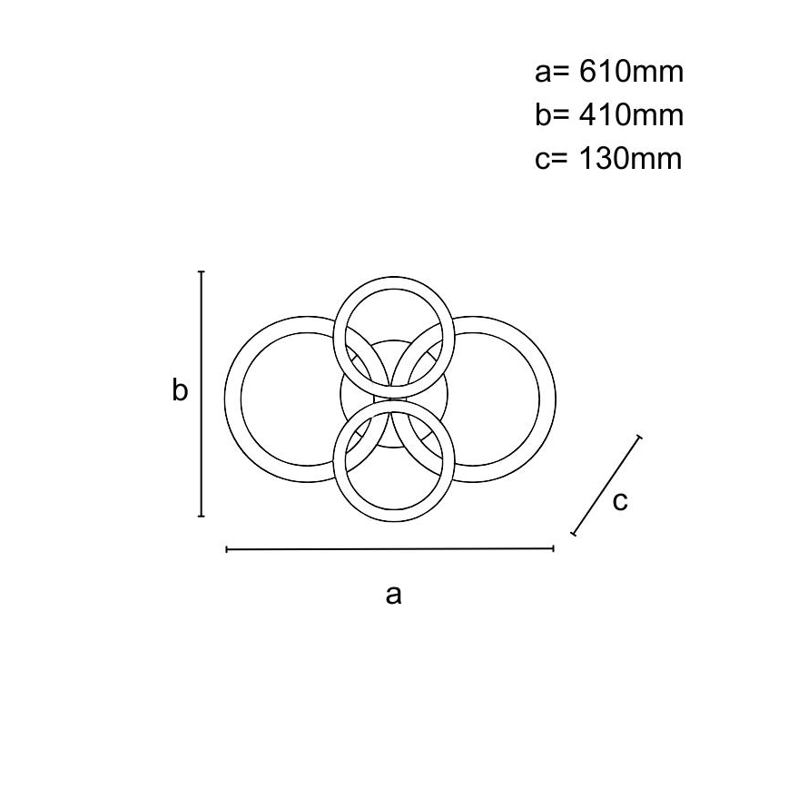 Dimbar LED ytmonterad taklampa LED/150W/230V 3000-6500K + fjärrkontroll
