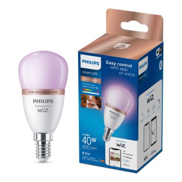 Dimbar RGB-LED-lampa Philips SMART P45 E14/4,9W/230V 2200-6500K CRI 90