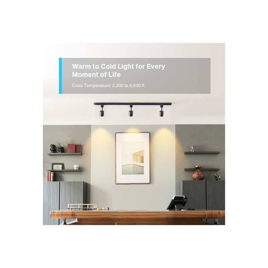 Dimbar RGBW LED-lampa GU10/3,7W/230V 2200-6500K Wi-Fi - TP-Link