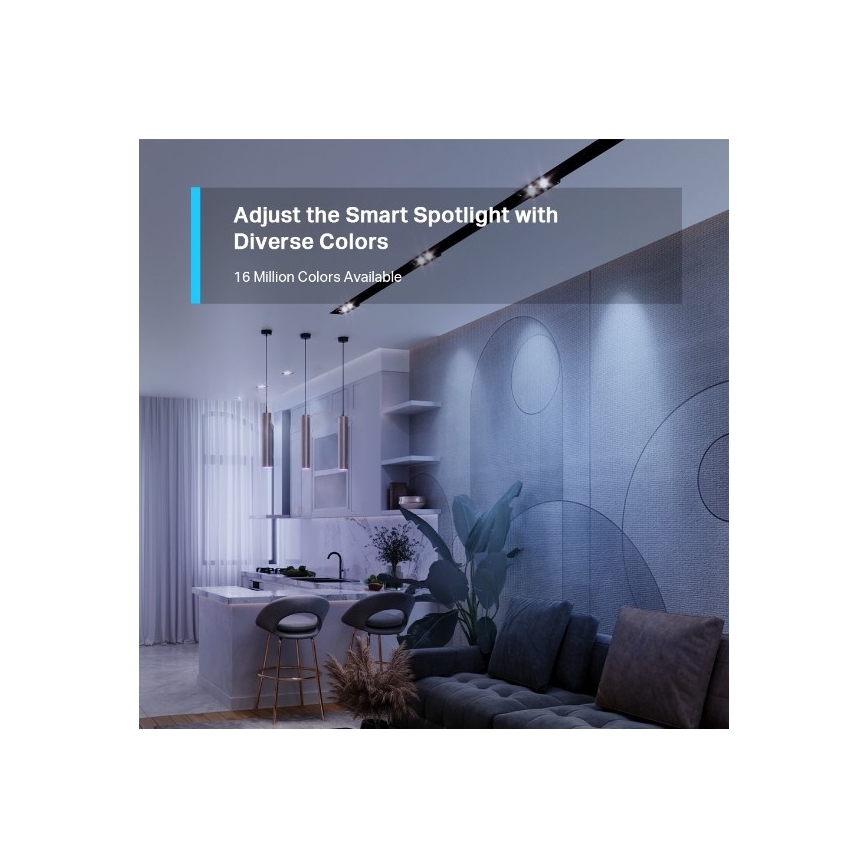 Dimbar RGBW LED-lampa GU10/3,7W/230V 2200-6500K Wi-Fi - TP-Link