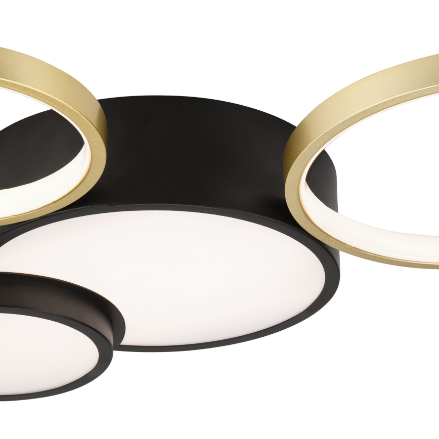 Dimbart takarmatur ALIZEE LED/30W/230V 3000-6500K svart/guld