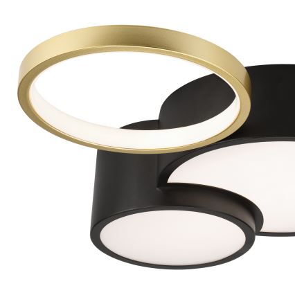 Dimbart takarmatur ALIZEE LED/30W/230V 3000-6500K svart/guld