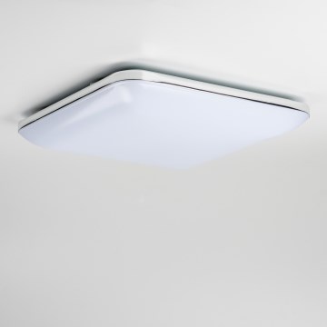 Dimbar taklampa LED/42W/230V 3000-6500K 49x49 cm vit + fjärrkontroll