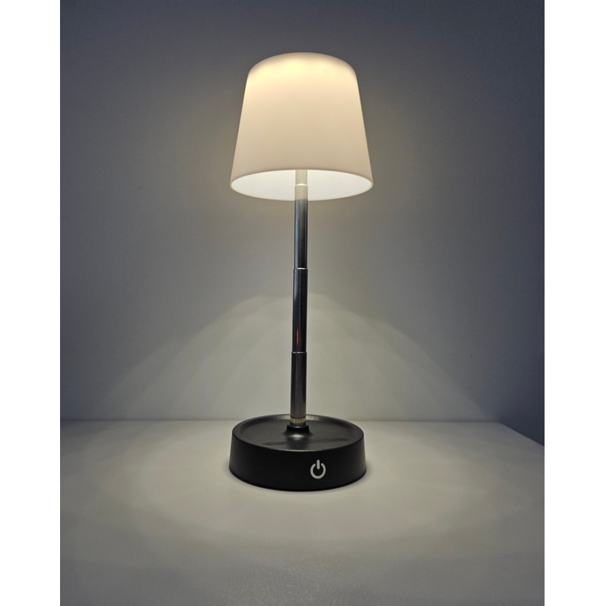 Dimbar touchstyrd LED-bordslampa LED/3W/5V USB 800 mAh vit