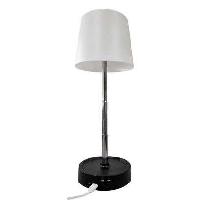 Dimbar touchstyrd LED-bordslampa LED/3W/5V USB 800 mAh vit