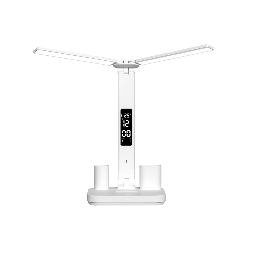 LED-dimbar uppladdningsbar skrivbordslampa NOBLITE P LED/5W/5V 3000/4000/6000K 2200 mAh vit