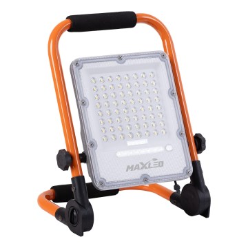 Dimbar uppladdningsbar LED-strålkastare med stativ LED/50W/3,2V 4500K 5000 mAh IP65 orange
