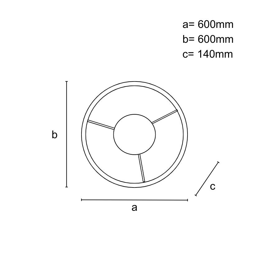 Dimbar ytmonterad LED-taklampa LED/55W/230V 3000-6500K + fjärrkontroll