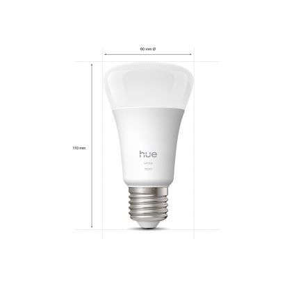 Dimbara LED-lampa Philips Hue WHITE E27/9,5W/230V 2700K