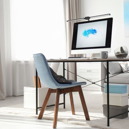 Dimbara LED-skrivbordslampa USB TENUIX DUO LED/14W/5V 3000-6000K svart