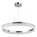 Dimbart LED-kristallkrona på vajer THALIA LED/55W/230V 3000-6000K Ø 80 cm + fjärrkontroll