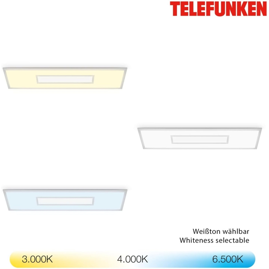LED RGBW dimbar panel LED/20W/230V 3000-6500K 25x100 cm silverfärgad + fjärrkontroll
