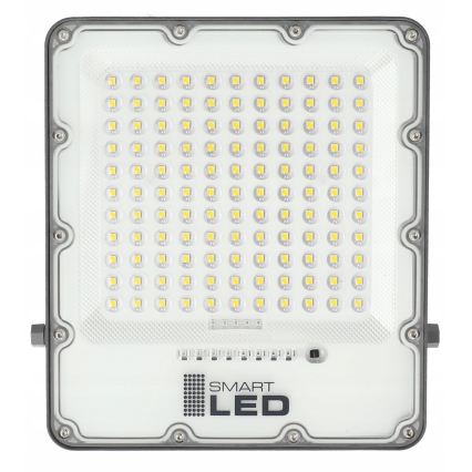 LED Dimbar solcellsstrålkastare LED/150W/3,2V 5000K 15000 mAh IP65 svart + fjärrkontroll
