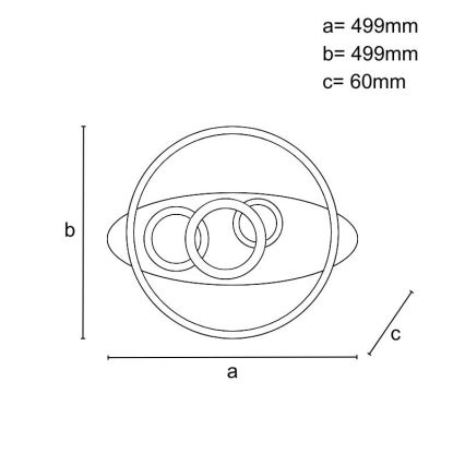 Dimbart LED-takarmatur 105W/230V 3000–6500K + fjärrkontroll