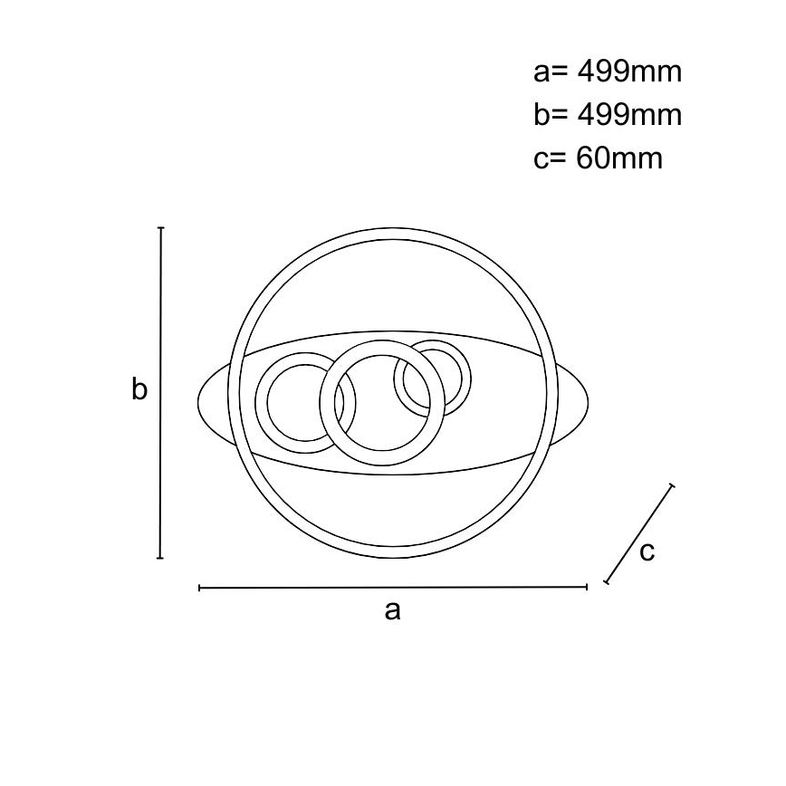 Dimbart LED-takarmatur 105W/230V 3000–6500K + fjärrkontroll