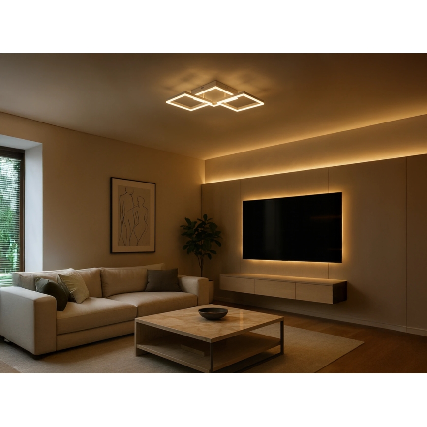 Dimbart LED-takarmatur 85W/230V 3000-6500K + fjärrkontroll