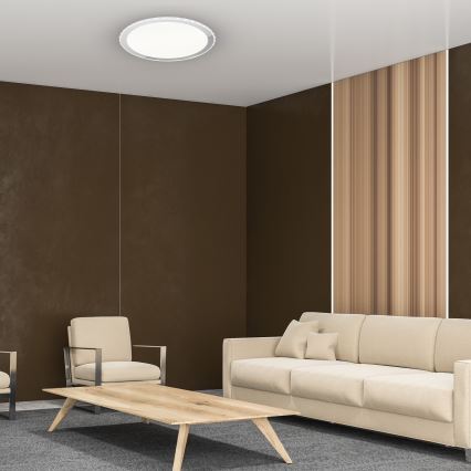 Dimbart LED-takarmatur LAYLA med fjärrkontroll LED/66W/230V