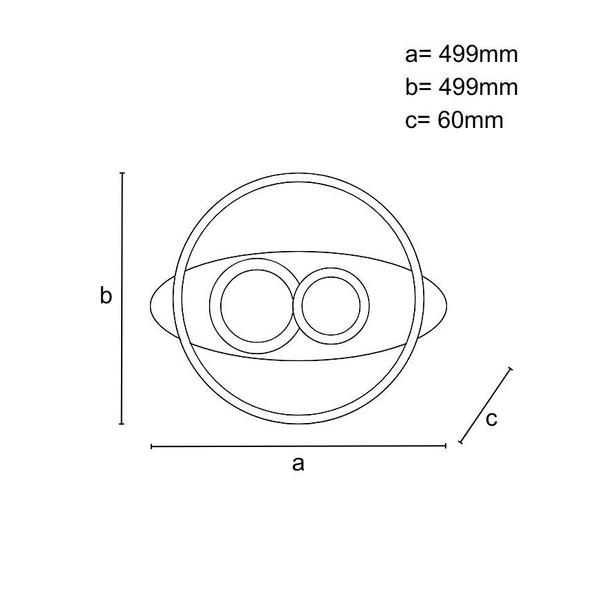 Dimbart LED-takarmatur LED/105W/230V 3000-6500K + fjärrkontroll