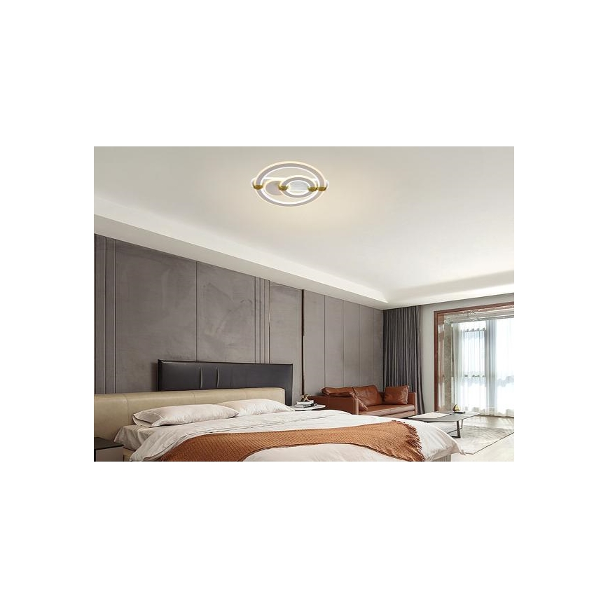 Dimbart LED-takarmatur LED/120W/230V 3000-6500K + fjärrkontroll