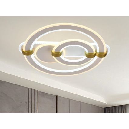 Dimbart LED-takarmatur LED/120W/230V 3000-6500K + fjärrkontroll