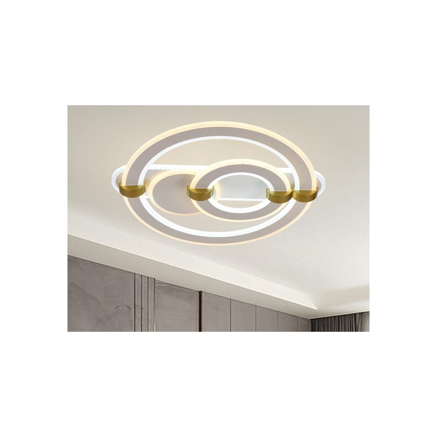 Dimbart LED-takarmatur LED/120W/230V 3000-6500K + fjärrkontroll