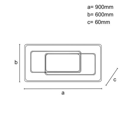 Dimbart LED-takarmatur LED/160W/230V 3000-6500K + fjärrkontroll
