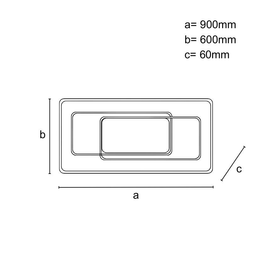 Dimbart LED-takarmatur LED/160W/230V 3000-6500K + fjärrkontroll