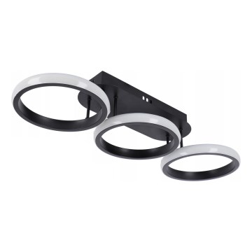 Dimbart LED takarmatur LED/30W/230V 3000-6500K svart Wi-Fi Tuya + fjärrkontroll