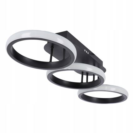 Dimbart LED takarmatur LED/30W/230V 3000-6500K svart Wi-Fi Tuya + fjärrkontroll