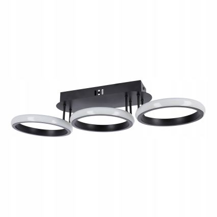 Dimbart LED takarmatur LED/30W/230V 3000-6500K svart Wi-Fi Tuya + fjärrkontroll