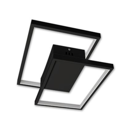 Dimbart LED-taklampa 45 W / 230 V 3000–6500 K svart + fjärrkontroll