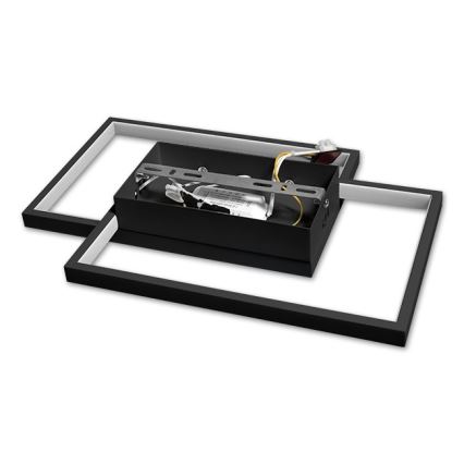 Dimbart LED-taklampa 45 W / 230 V 3000–6500 K svart + fjärrkontroll