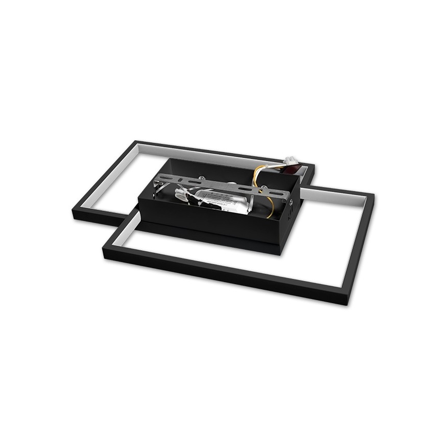 Dimbart LED-taklampa 45 W / 230 V 3000–6500 K svart + fjärrkontroll