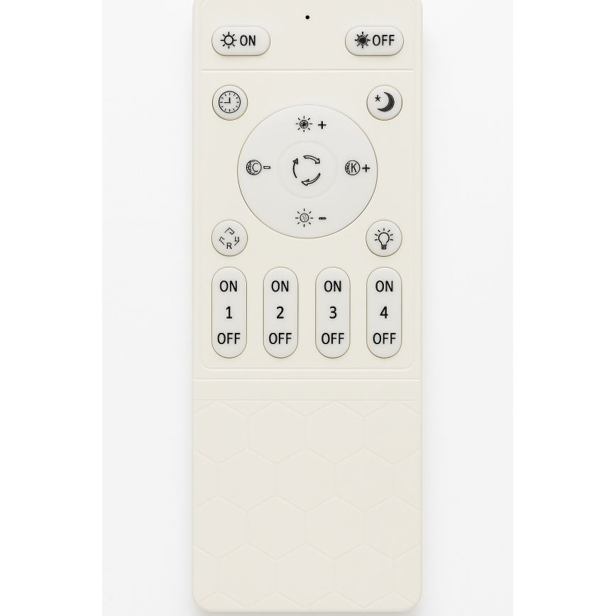 Dimbart LED-taklampa 45 W / 230 V 3000–6500 K svart + fjärrkontroll