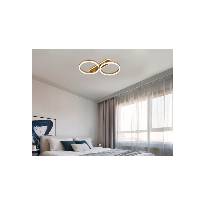 Dimbart LED-takarmatur LED/60W/230V 3000-6500K + fjärrkontroll