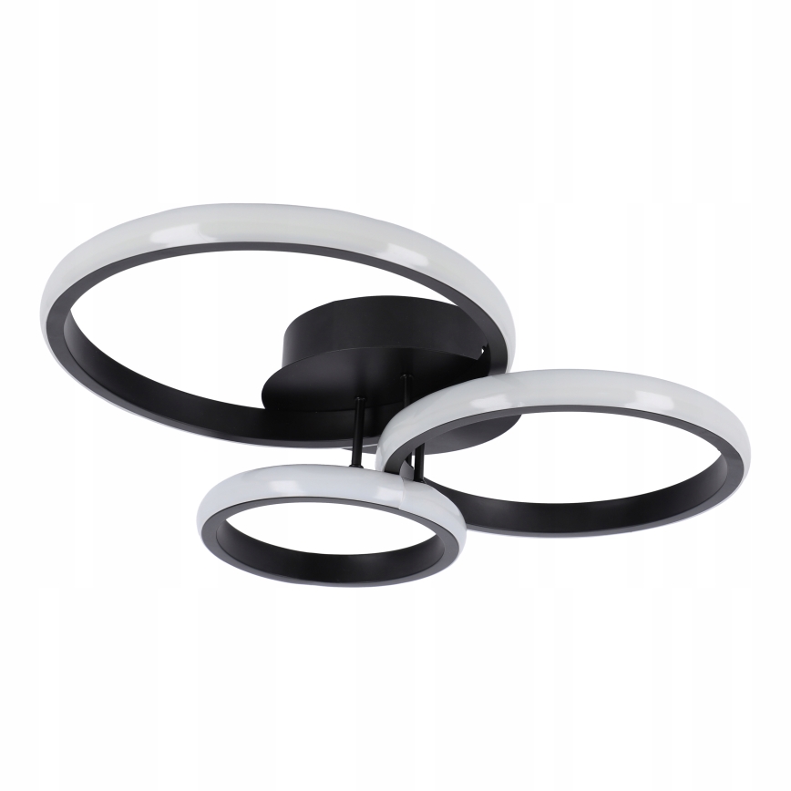 LED-dimbar taklampa LED/70W/230V 3000–6500K svart + fjärrkontroll