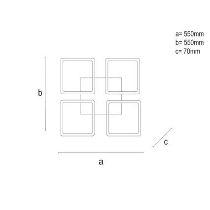 Dimbart LED-taklampa LED/95W/230V 3000-6500K + fjärrkontroll